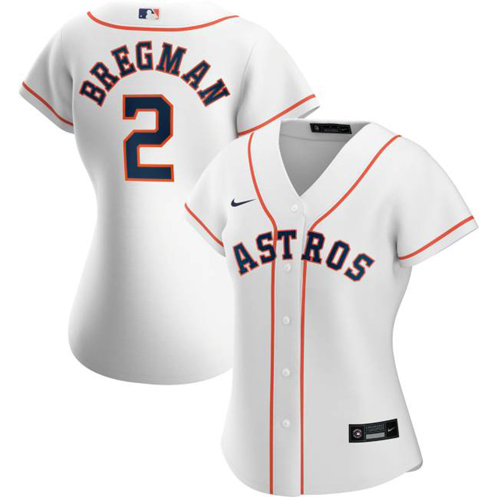 Womens Houston Astros Alex Bregman Cool Base Replica Jersey White